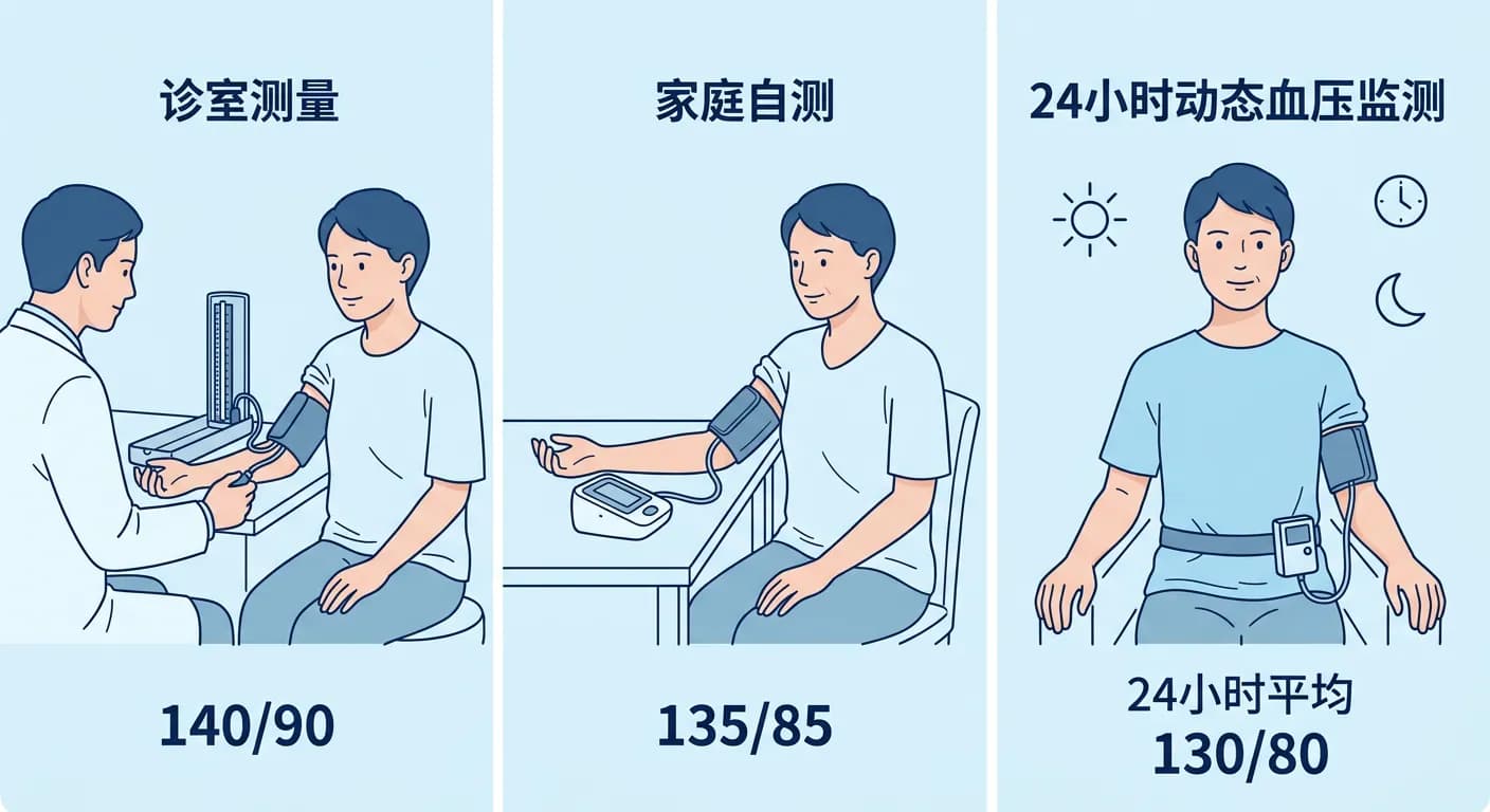 血压超过这个数，心梗、脑梗就不远了——3个数字，今天就去量：示意图